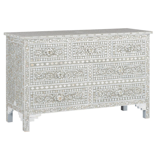 Charles Seven Drawers Grey Chest