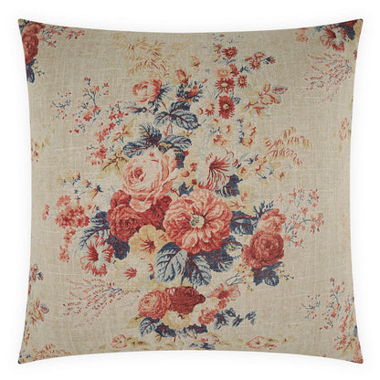 Charleville Red Throw Pillow