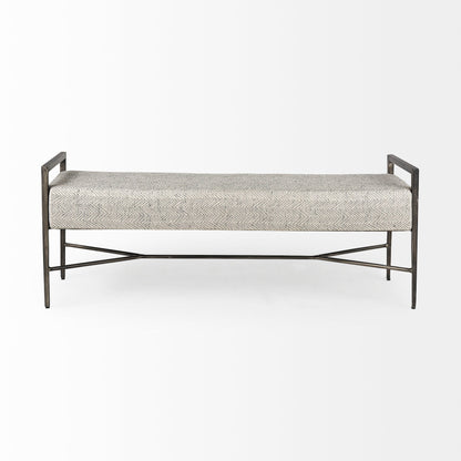 Charlotte Beige Fabric Bedroom Bench