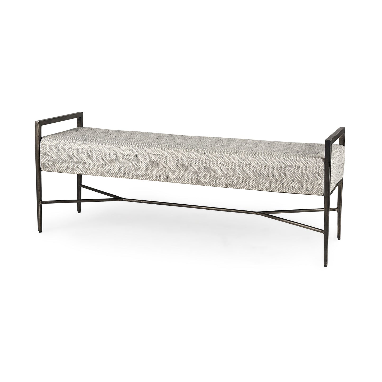 Charlotte Beige Fabric Bedroom Bench