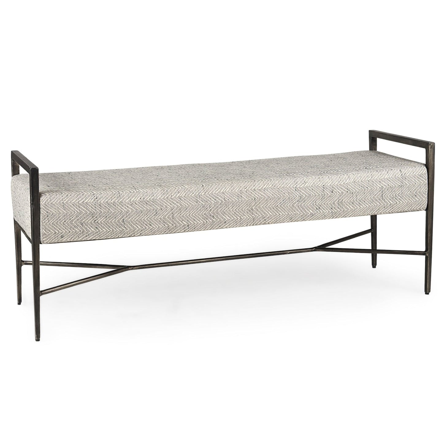 Charlotte Beige Fabric Bedroom Bench