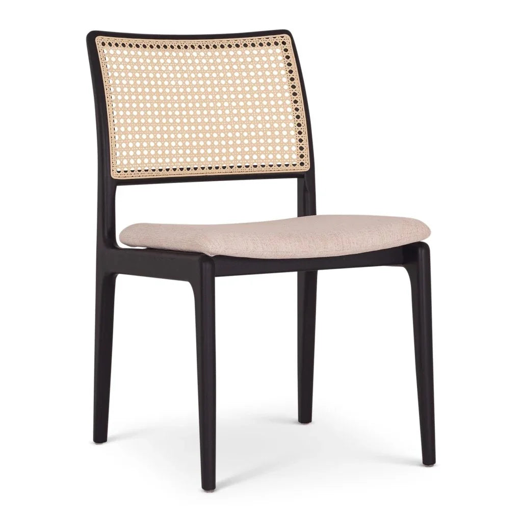 Charlotte Boucle Cane Armless Side Chair - LOOMLAN - Urbia - Dining Chairs