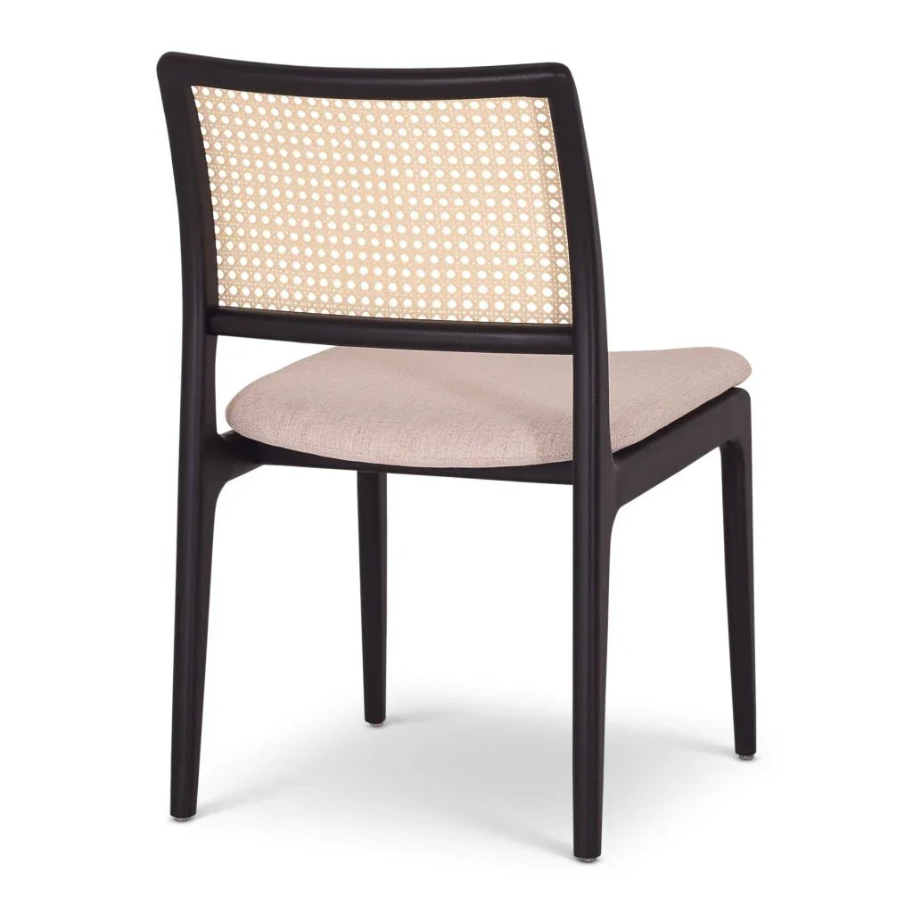 Charlotte Boucle Cane Armless Side Chair - LOOMLAN - Urbia - Dining Chairs