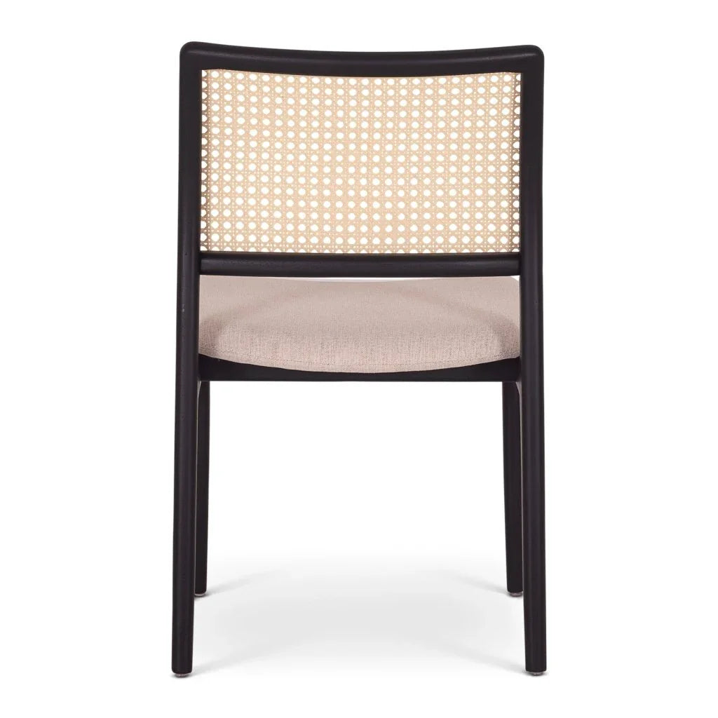Charlotte Boucle Cane Armless Side Chair - LOOMLAN - Urbia - Dining Chairs