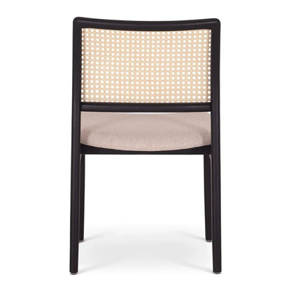 Charlotte Boucle Cane Armless Side Chair - LOOMLAN - Urbia - Dining Chairs