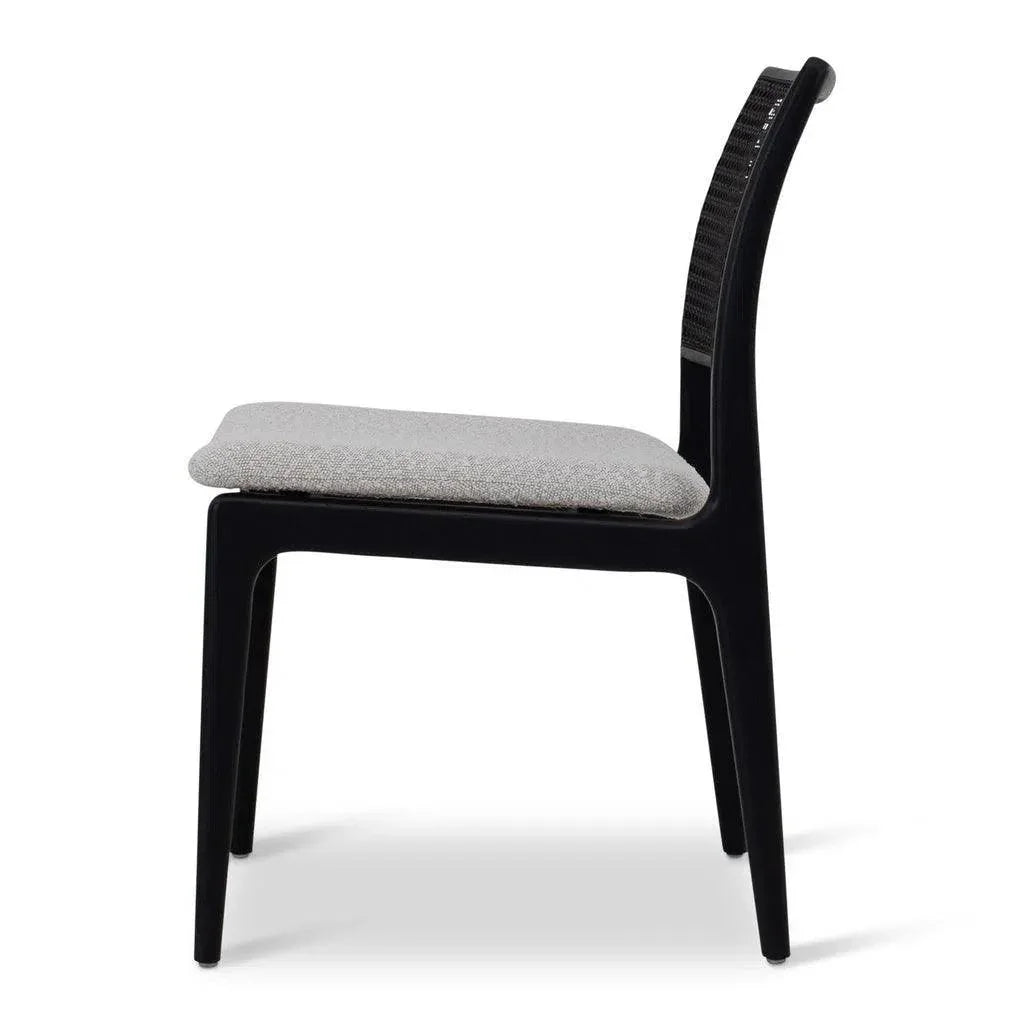 Charlotte Boucle Cane Armless Side Chair - LOOMLAN - Urbia - Dining Chairs
