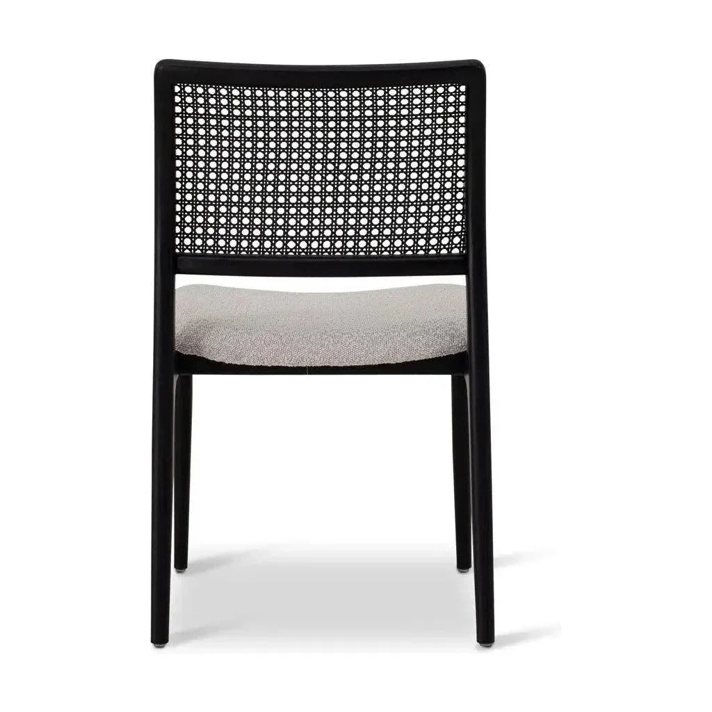 Charlotte Boucle Cane Armless Side Chair - LOOMLAN - Urbia - Dining Chairs