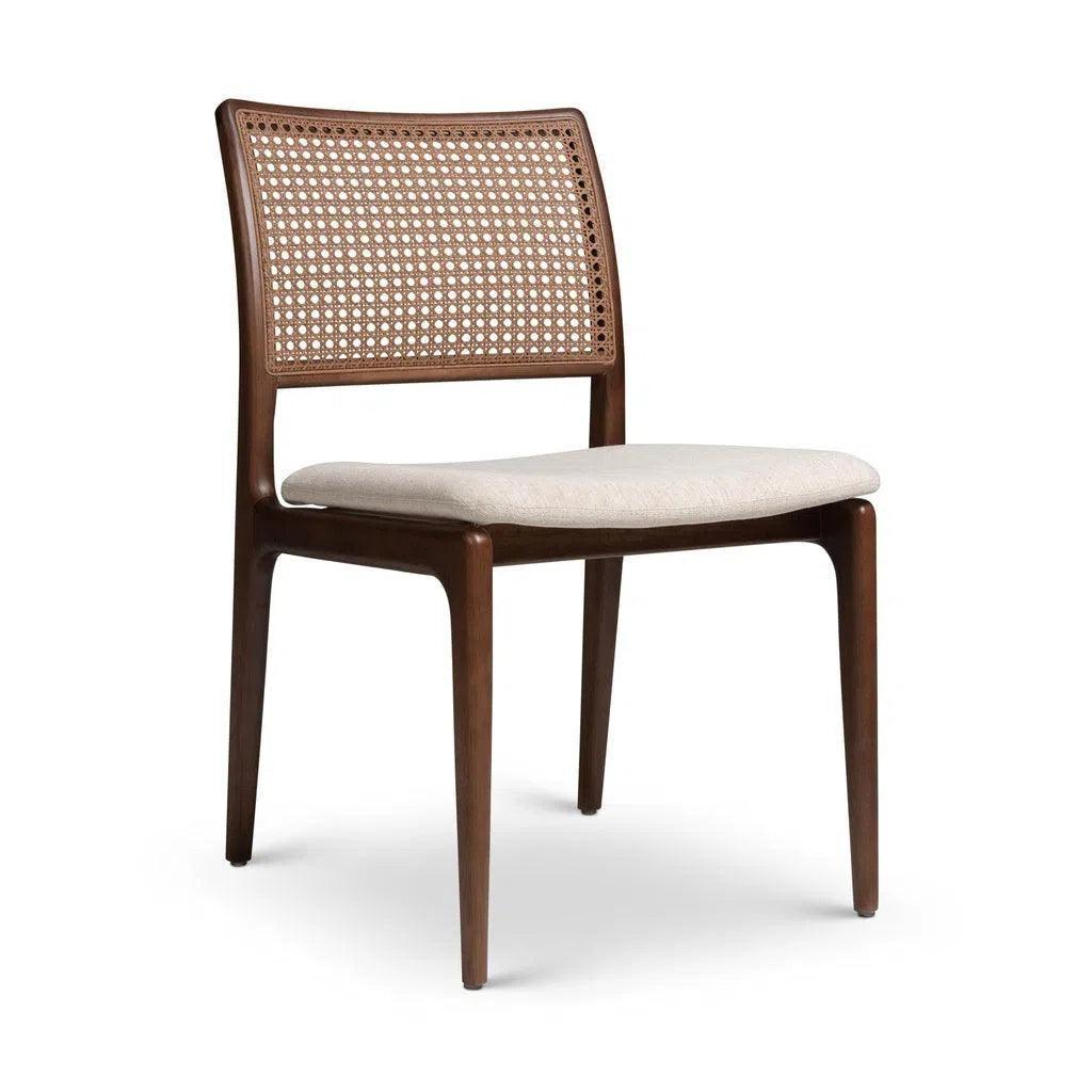 Charlotte Boucle Cane Armless Side Chair - LOOMLAN - Urbia - Dining Chairs