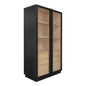Charlotte Tempered Glass Door Tall Cabinet - LOOMLAN - Moe's Home - Accent Cabinets