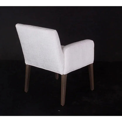 White Dining Chair Charly With Arms - LOOMLAN - Peninsula Home - Dining Chairs