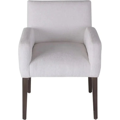 White Dining Chair Charly With Arms - LOOMLAN - Peninsula Home - Dining Chairs