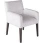 White Dining Chair Charly With Arms - LOOMLAN - Peninsula Home - Dining Chairs