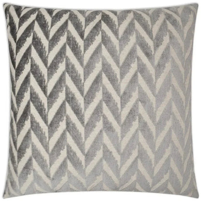 Charming Zinc Grey Throw Pillow With Insert - LOOMLAN - D.V. Kap - Throw Pillows