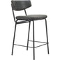 Charon Counter Stool 2PC Vintage Black - LOOMLAN - Zuo Modern - Counter Stools