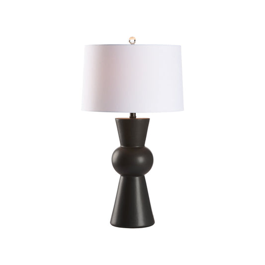 Chase Matte Black Ceramic Table Lamp