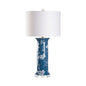 Chastity Hand Painted Blue Table Lamp - LOOMLAN - Wildwood - Table Lamps