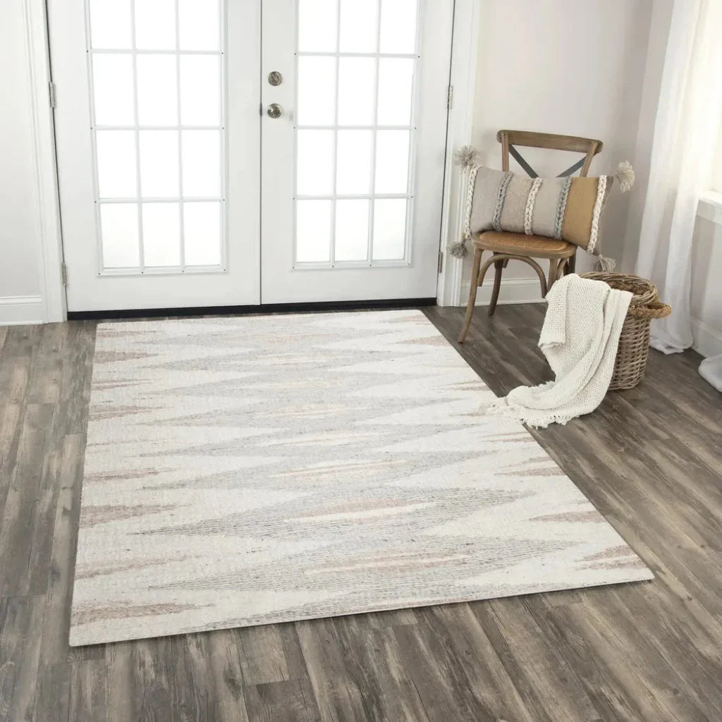 Chat Geometric Beige Area Rugs For Living Room - LOOMLAN - LOOMLAN - Area Rugs