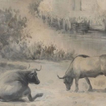 Chateau Lamonte Wood Framed Oil Painting Artwork-Framed Wall Art-Wildwood-LOOMLAN