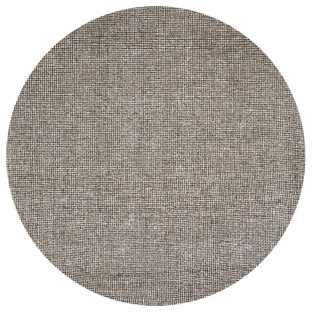 Chaw Brown Round Area Rugs For Dining Room - LOOMLAN - LOOMLAN - Area Rugs