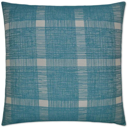 Checkmate Turquoise Throw Pillow With Insert - LOOMLAN - Throw Pillows