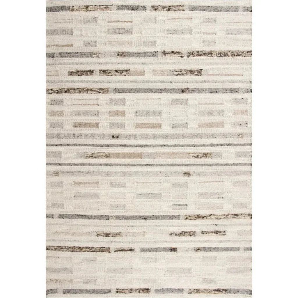 Chef Stripe Silver Area Rugs For Living Room - LOOMLAN - LOOMLAN - Area Rugs