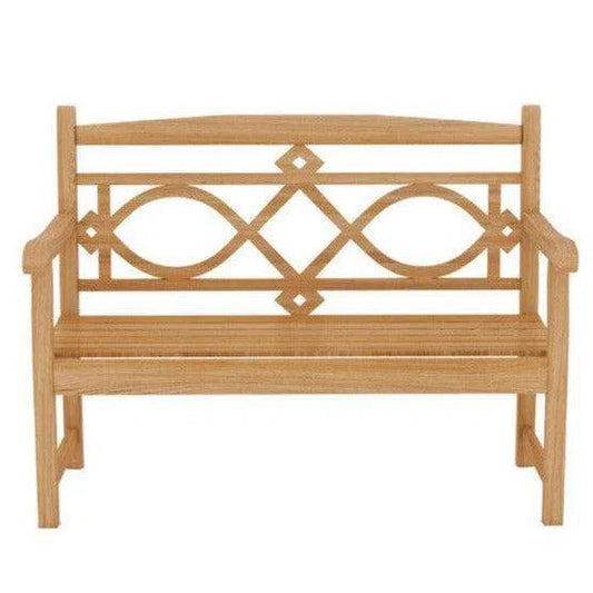 Chelsea 2-Person Teak Outdoor Bench-Outdoor Benches-HiTeak-LOOMLAN