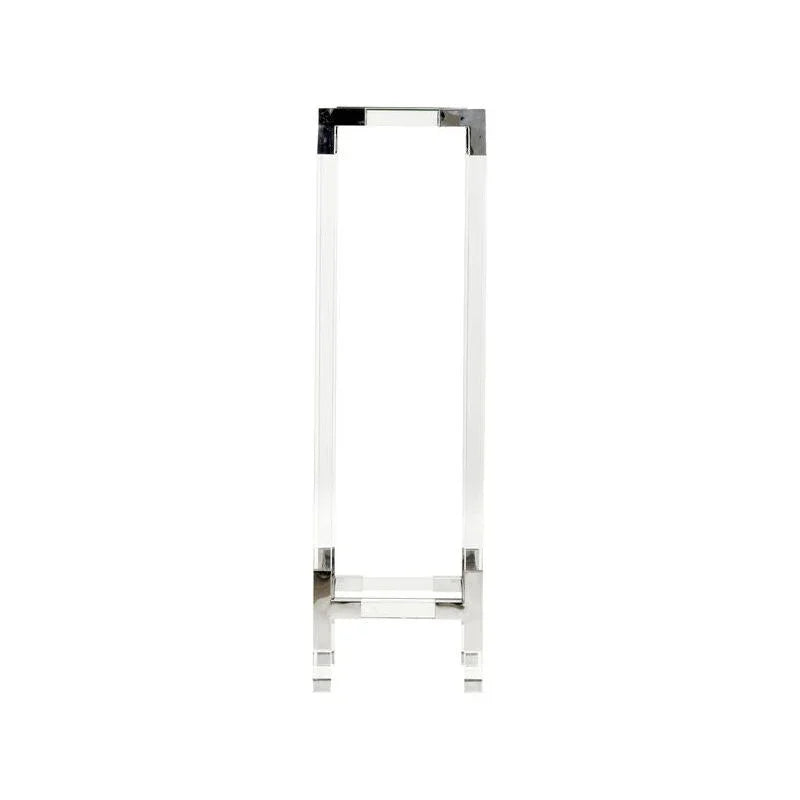 Chelsea Acrylic Framed Clear Pedestal - LOOMLAN - Chelsea House - Side Tables