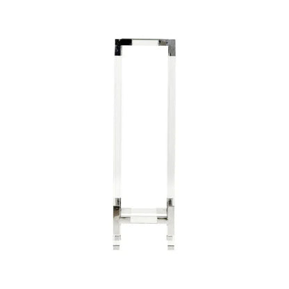 Chelsea Acrylic Framed Clear Pedestal - LOOMLAN - Chelsea House - Side Tables