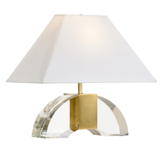Chess Court Crystal Golden Table Lamp