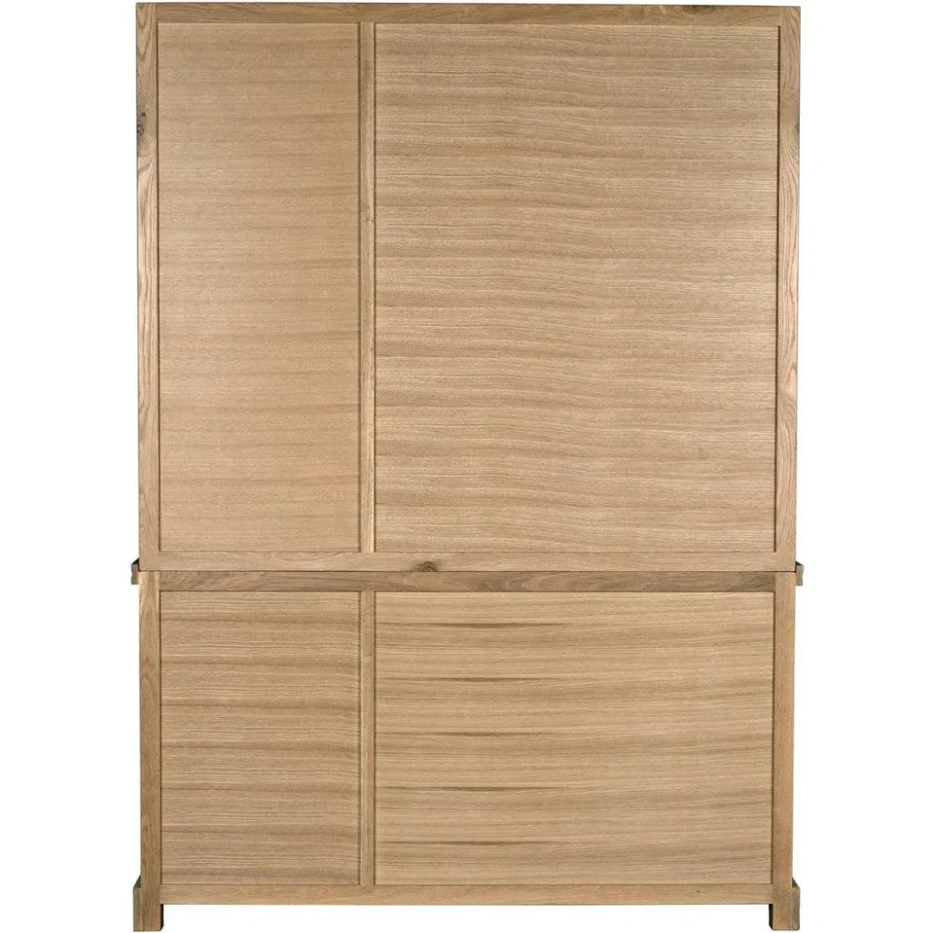 Chester Hutch Curio Buffet Cabinet Glass Doors - LOOMLAN - Noir - Buffets & Curios