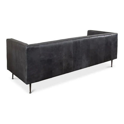 Chesterfield Lexington Sofa Nottinghill Grey Leather - LOOMLAN - Sarreid - Sofas & Loveseats