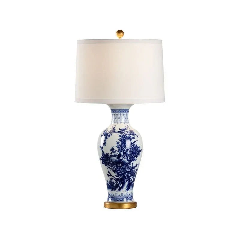 Chesterton Ceramic Hand Painted Design Table Lamp - LOOMLAN - Chelsea House - Table Lamps