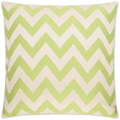Chevron Chic Green Throw Pillow With Insert - LOOMLAN - D.V. Kap - Throw Pillows