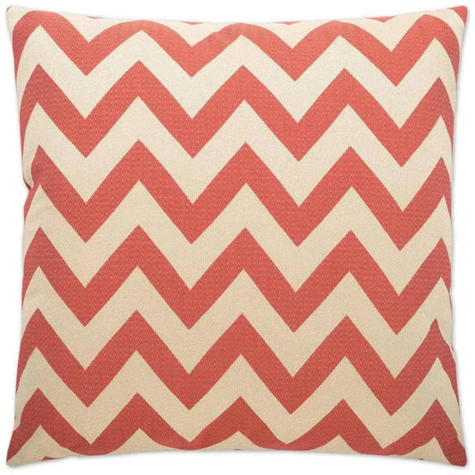 Chevron Chic Red Throw Pillow With Insert - LOOMLAN - D.V. Kap - Throw Pillows