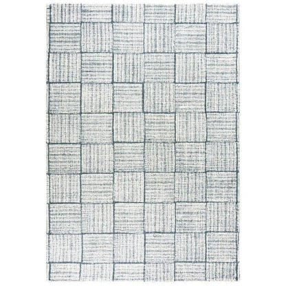 Chey Geometric Blue Area Rugs For Living Room - LOOMLAN - LOOMLAN - Area Rugs