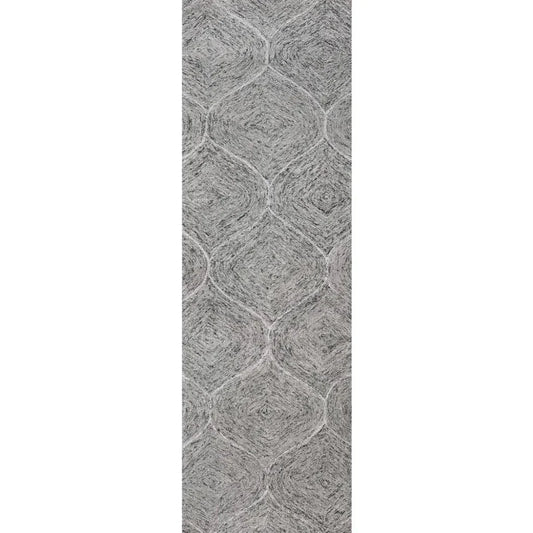 Chic Wool Gray Hallway Kitchen Runner Rug - LOOMLAN - LOOMLAN - Area Rugs
