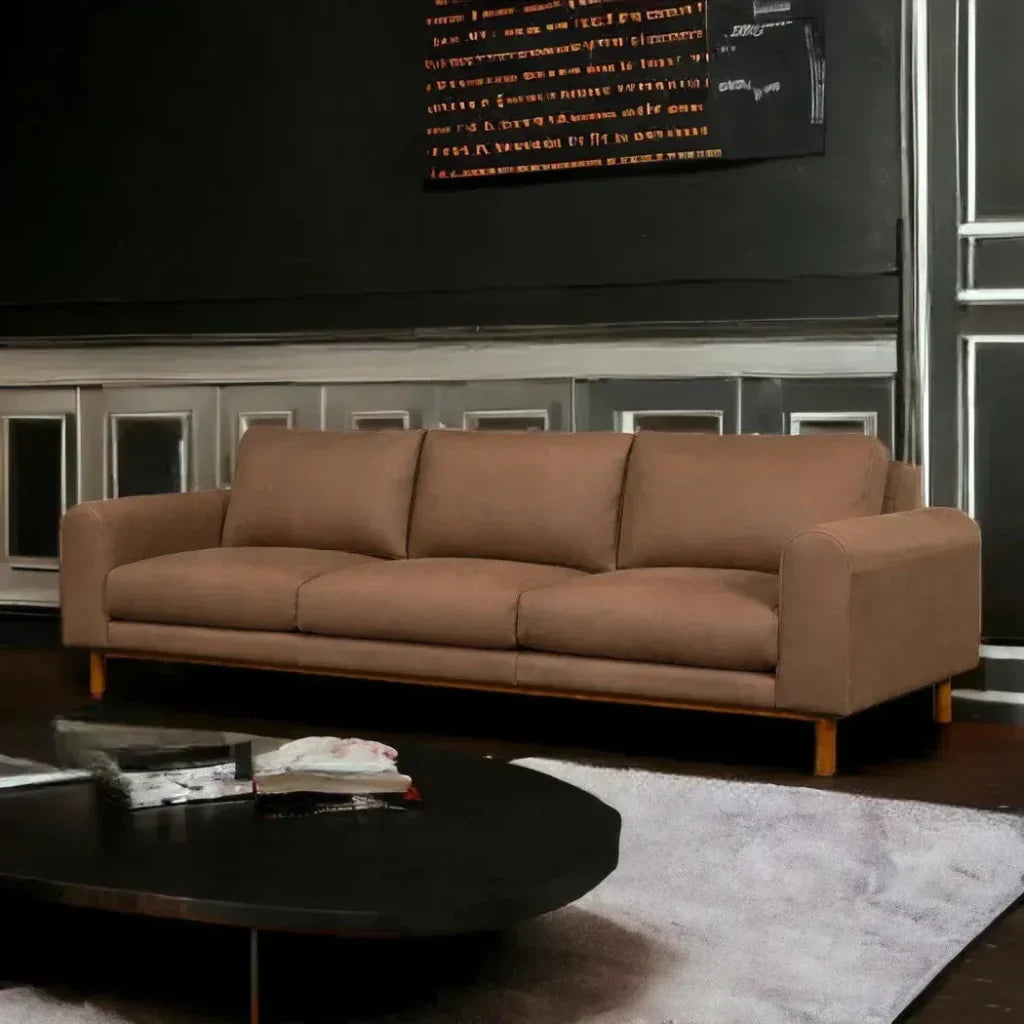 Chica Nubuck Leather Sofa Responsibly for - LOOMLAN - One For Victory - Sofas & Loveseats