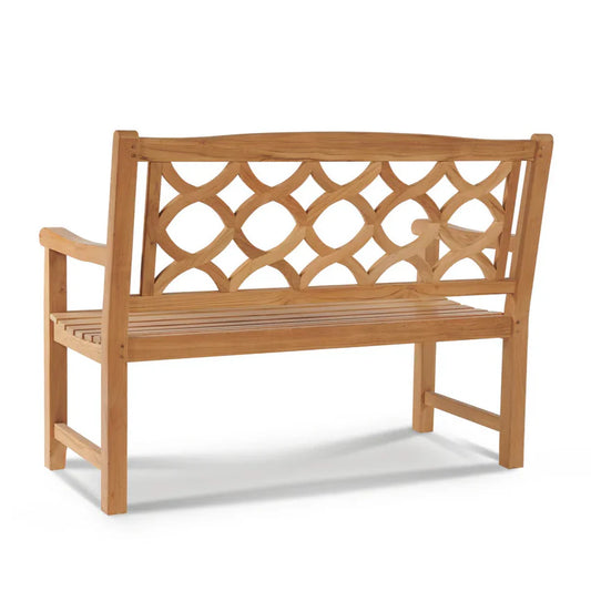 Chichester 2-Person Teak Outdoor Bench-Outdoor Benches-HiTeak-LOOMLAN