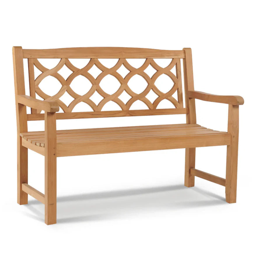 Chichester 2-Person Teak Outdoor Bench-Outdoor Benches-HiTeak-LOOMLAN