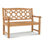 Chichester 2-Person Teak Outdoor Bench-Outdoor Benches-HiTeak-LOOMLAN