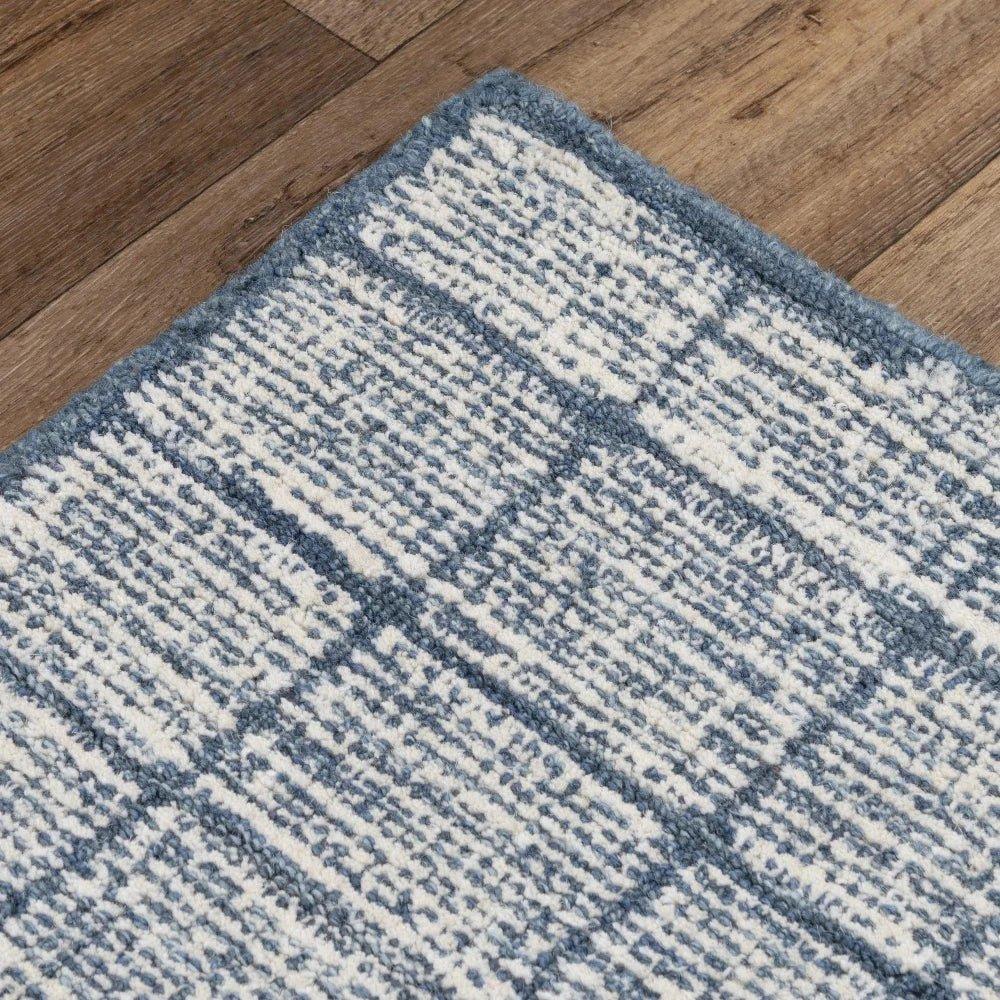 Chid Solid Blue Area Rugs For Living Room - LOOMLAN - LOOMLAN - Area Rugs