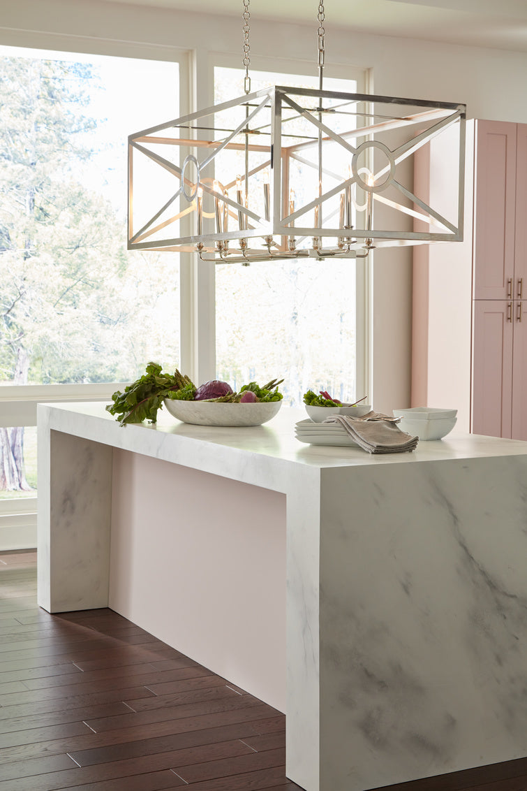 Chilton Grove Metalic Silver Chandelier