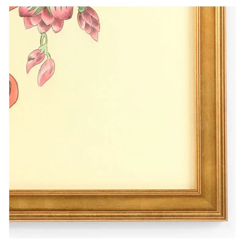 Chinoiserie Basket Hand Painted Artwork-Framed Wall Art-Chelsea House-LOOMLAN