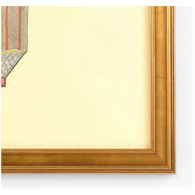 Chinoiserie Basket Hand Painted Artwork-Framed Wall Art-Chelsea House-LOOMLAN