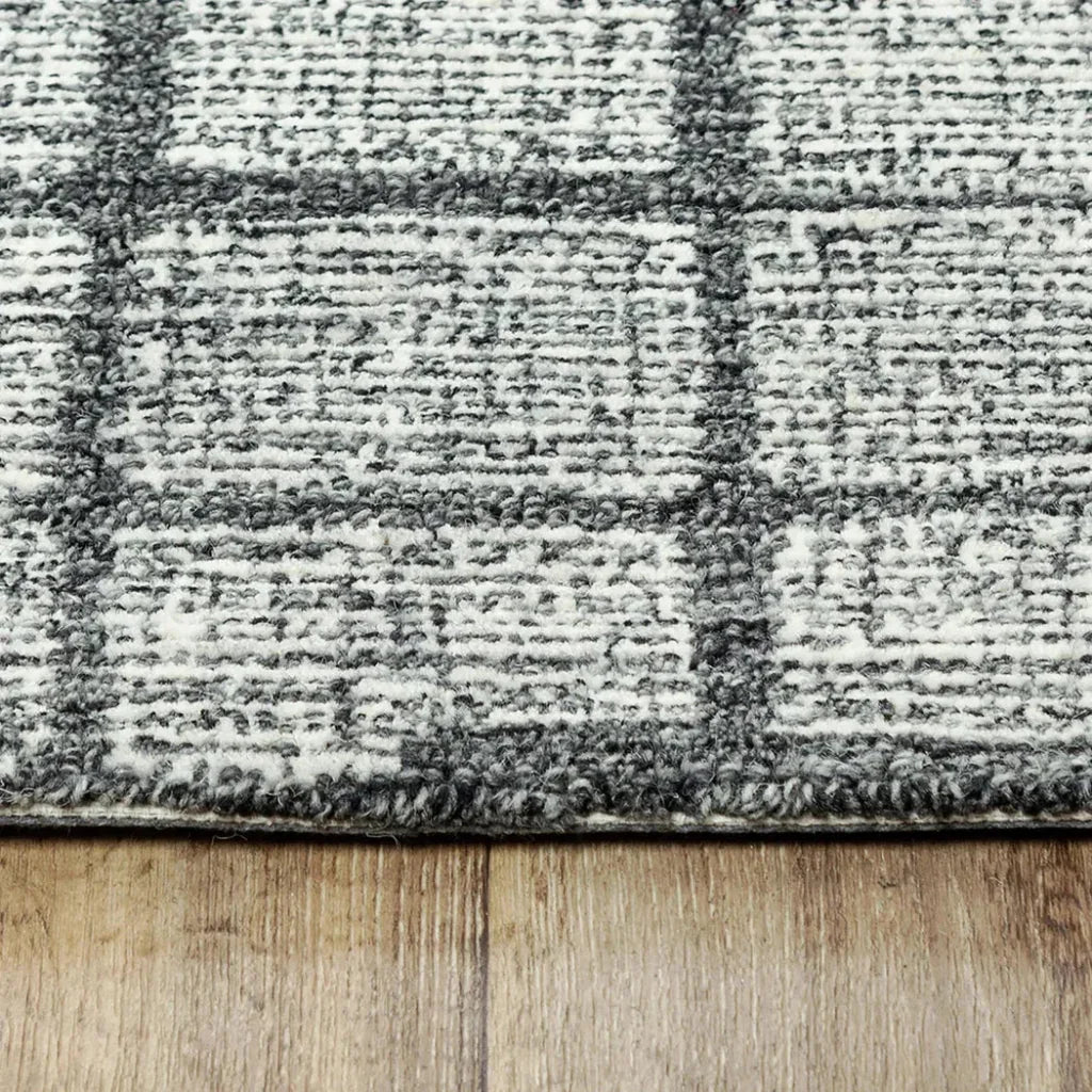 Chip Solid Charcoal Area Rugs For Living Room - LOOMLAN - LOOMLAN - Area Rugs
