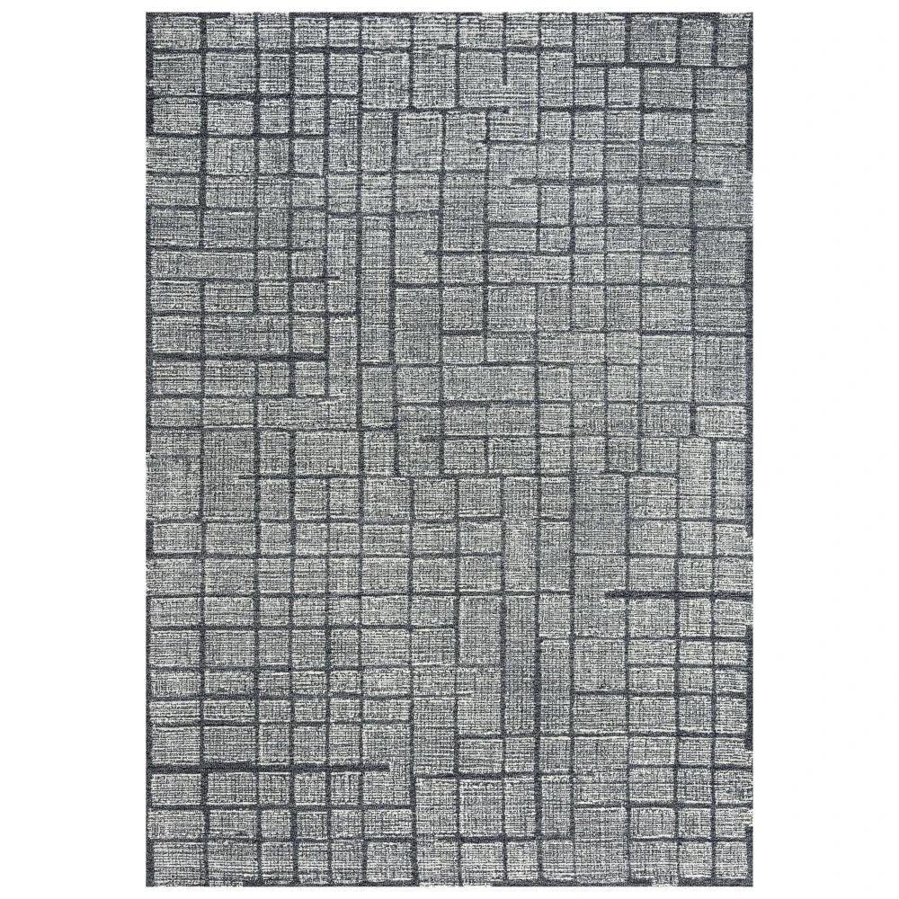 Chip Solid Charcoal Area Rugs For Living Room - LOOMLAN - LOOMLAN - Area Rugs