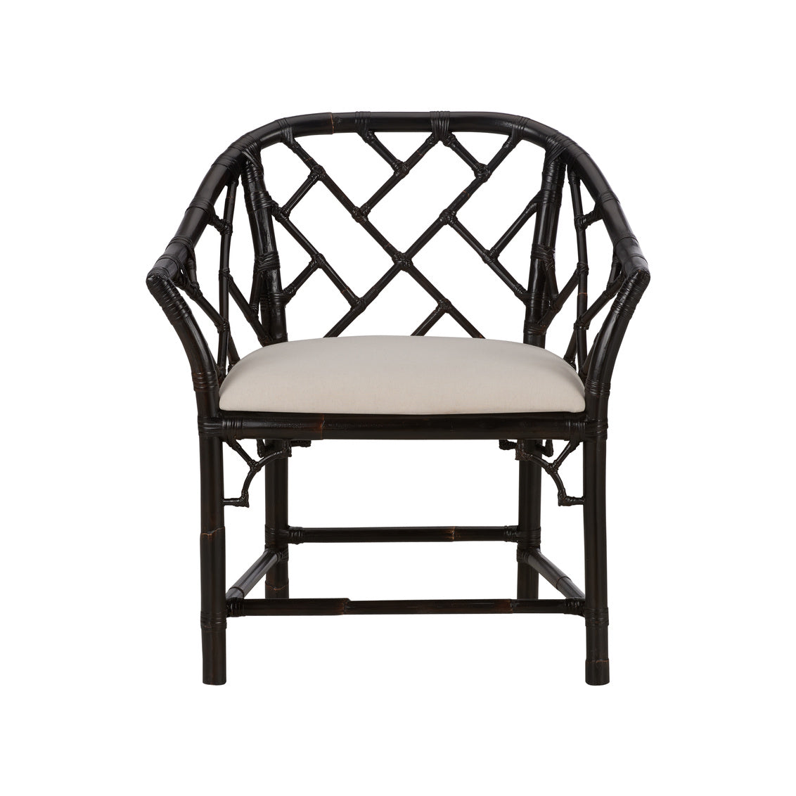 Chippendale Bamboo Rattan Arm Chair