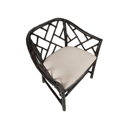 Chippendale Bamboo Rattan Arm Chair