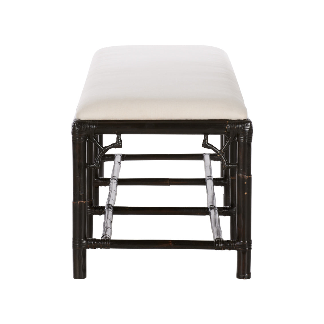 Chippendale Bamboo Rattan Bedroom Bench