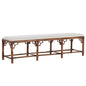 Chippendale Bamboo Rattan Bedroom Bench